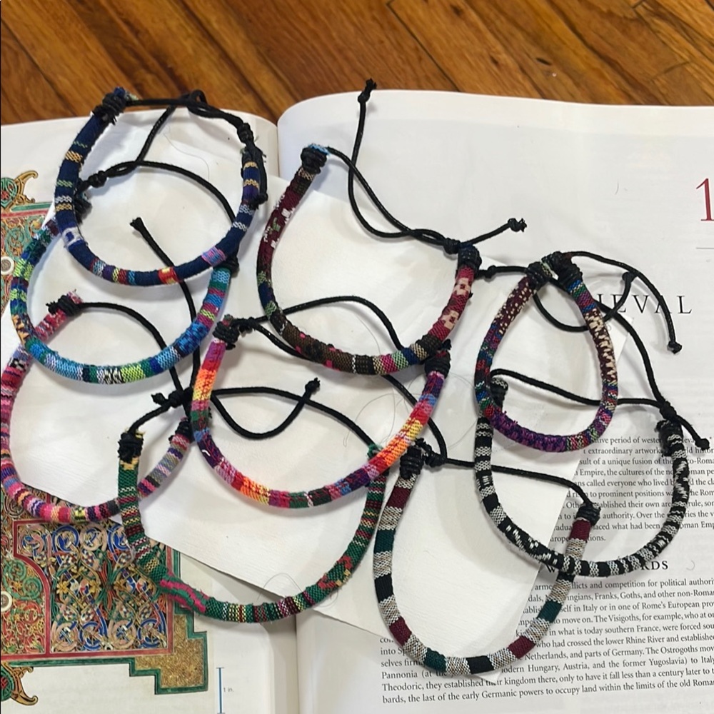 Colorful Woven Friendship Bracelets Set